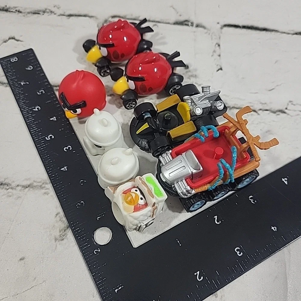 Angry Birds Hot Wheels Rubber Head Figures Cars‎ Lot Red Star Wars Rovio